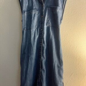 GAP Blue Denim Button-Up Top